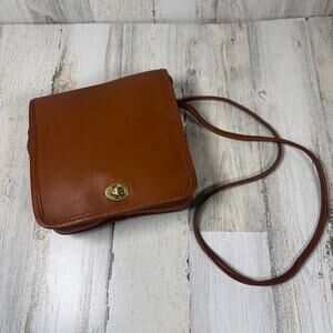 Coach Vintage Compact Pouch Bag Style 9620 Brown Leather Crossbody 1996 USA